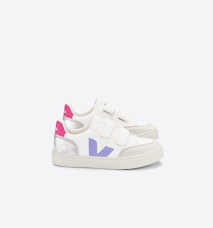 veja baskets small-v-12 cuir blanc XV0502839 Lateral view