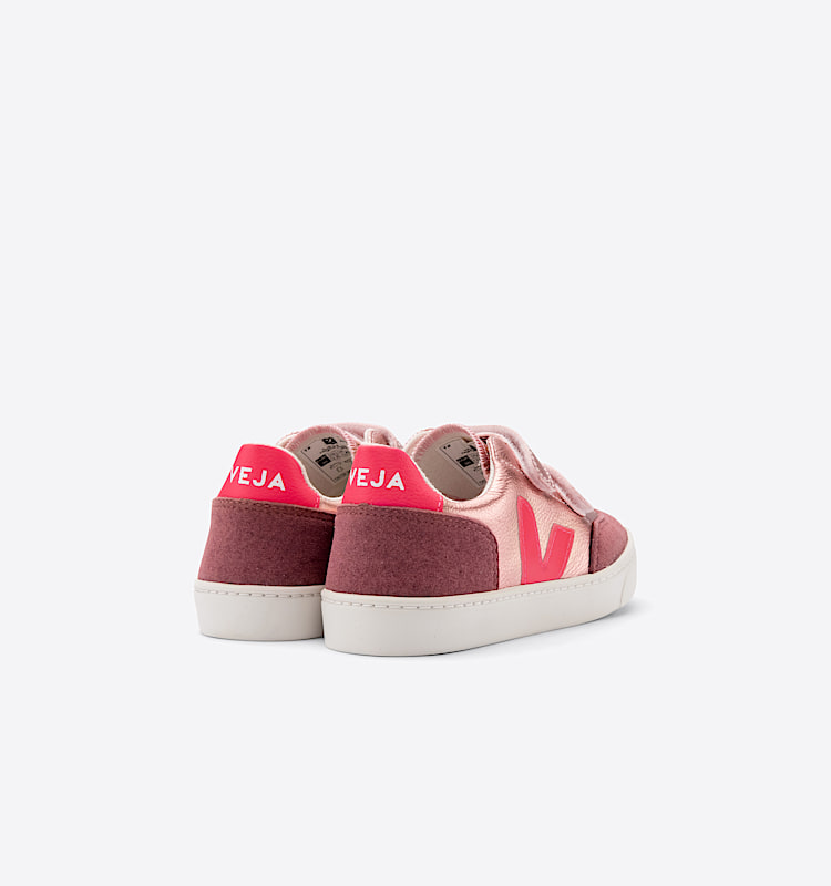 veja small-v-12 cuir rose XV0501959