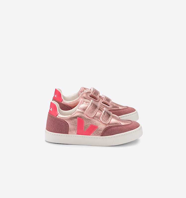 veja small-v-12 cuero rosa XV0501959