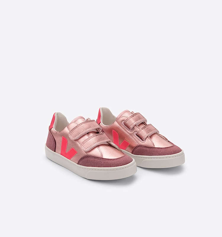 veja small-v-12 cuero rosa XV0501959