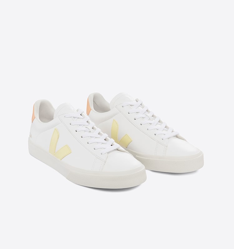 veja baskets campo cuir blanc CP0503140 Top view