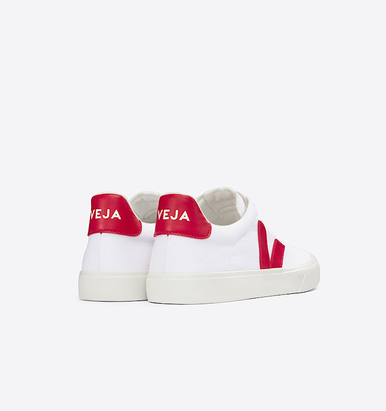 veja baskets campo-ca coton-biologique blanc CA0103150 Back view