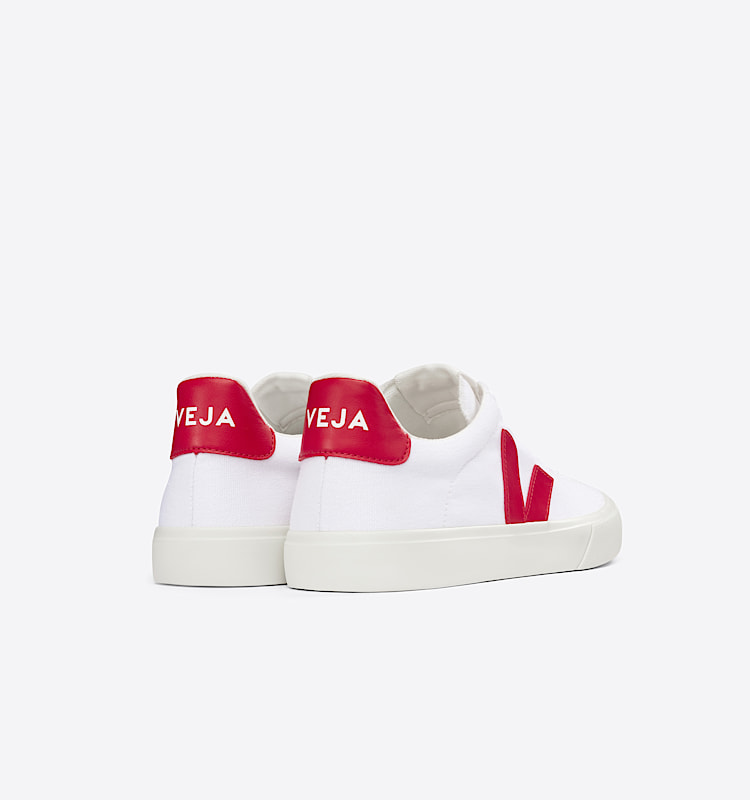 veja zapatillas campo-ca algodón-orgánico blanco CA0103150 Back view