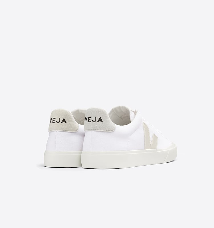 veja zapatillas campo-ca algodón-orgánico blanco CA0103129 Back view