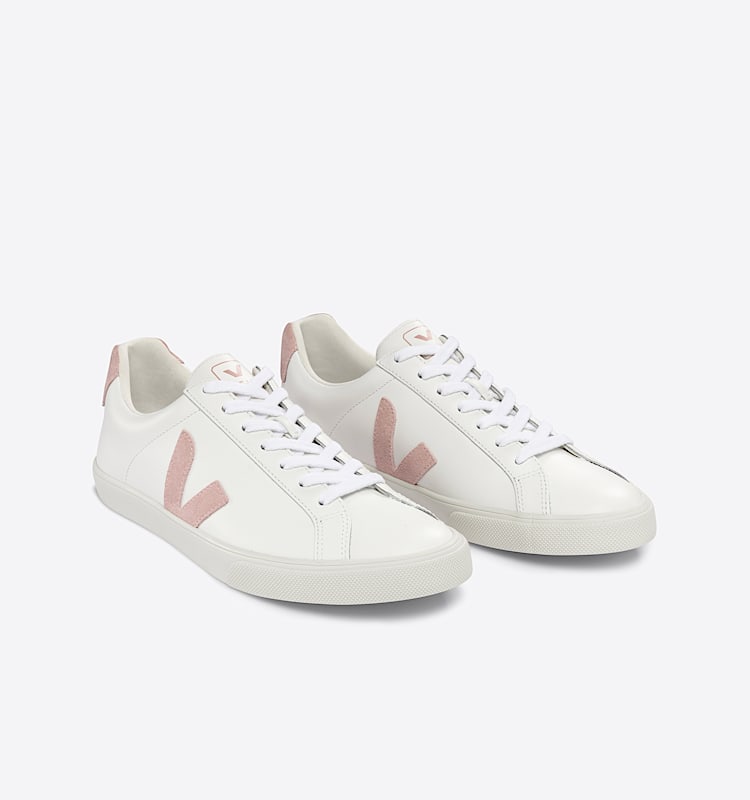 veja sneakers esplar-logo cuero blanco EO0203137 Top view