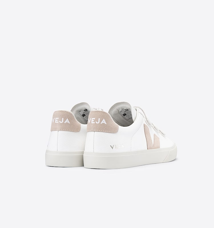 veja sneakers recife-logo 皮革 白色 RC0502335 Back view