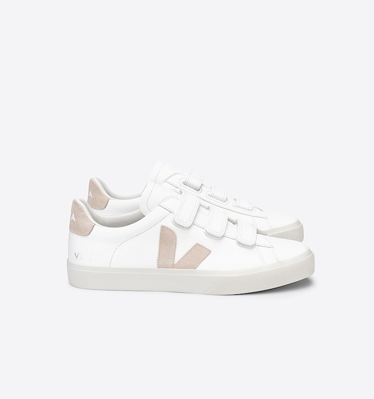 veja sneakers recife-logo 皮革 白色 RC0502335 Lateral view