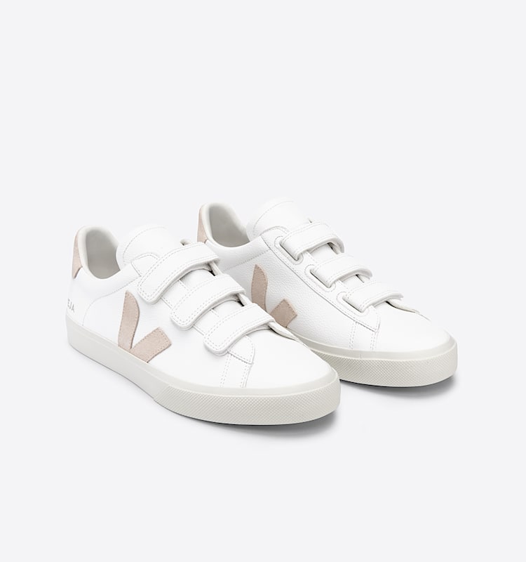 veja sneakers recife-logo 皮革 白色 RC0502335 Top view