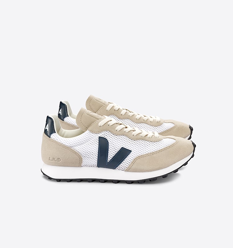 veja sneakers rio-branco-light 回收再利用 米色 RL2203180 Lateral view