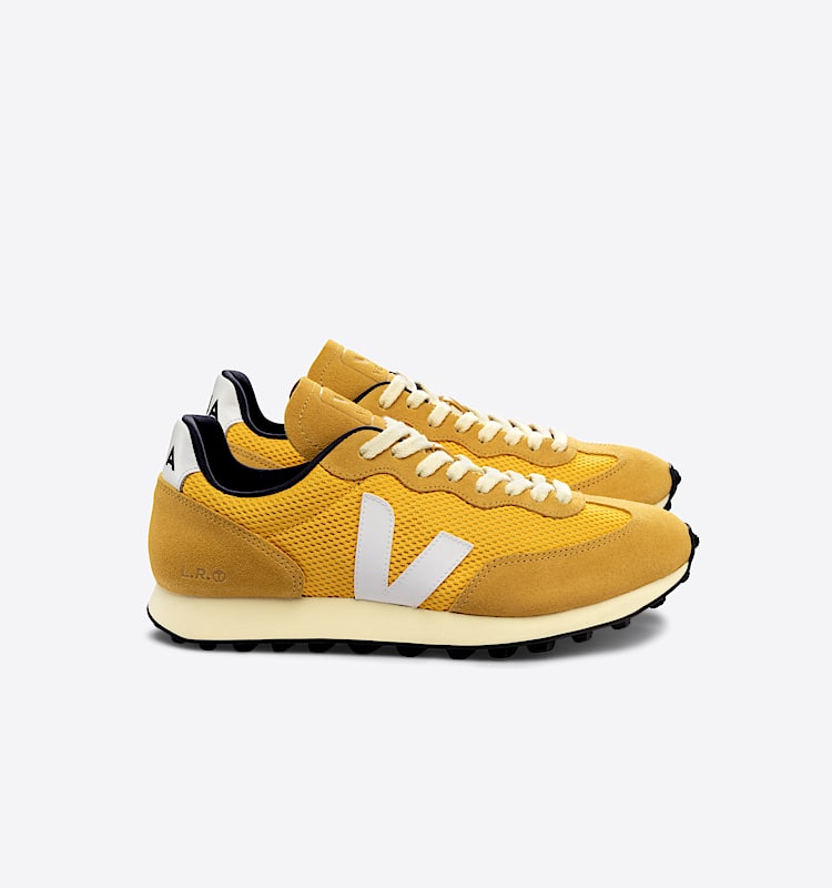 veja sneakers rio-branco 回收再利用 黄色 RB1803157 Lateral view