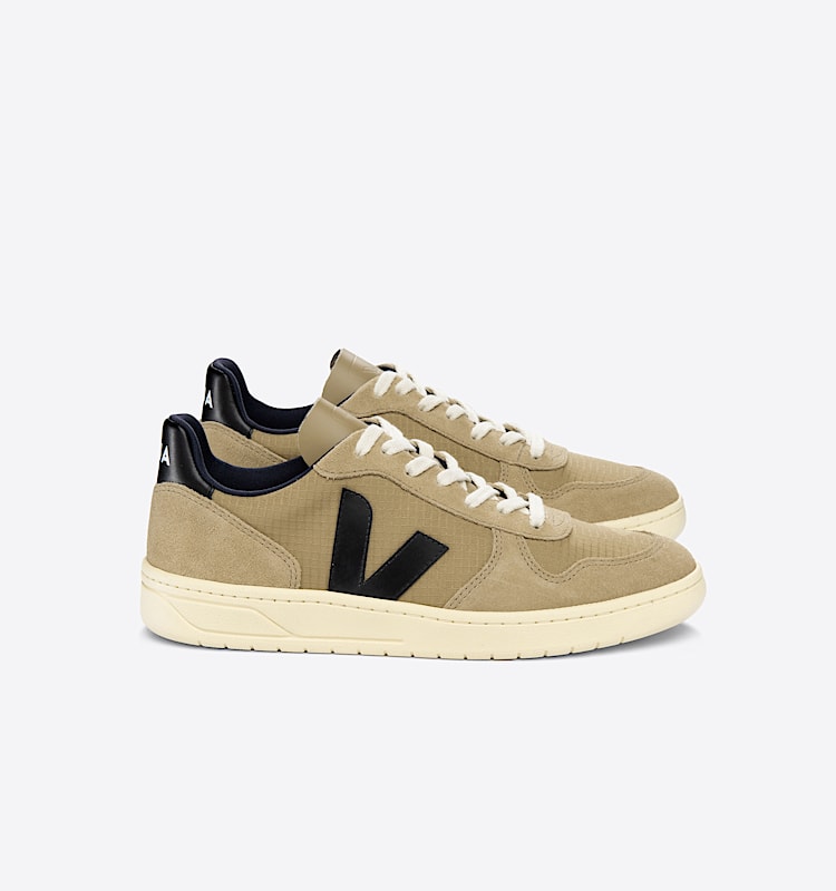 veja baskets v-10 ripstop beige VX1903098 Lateral view