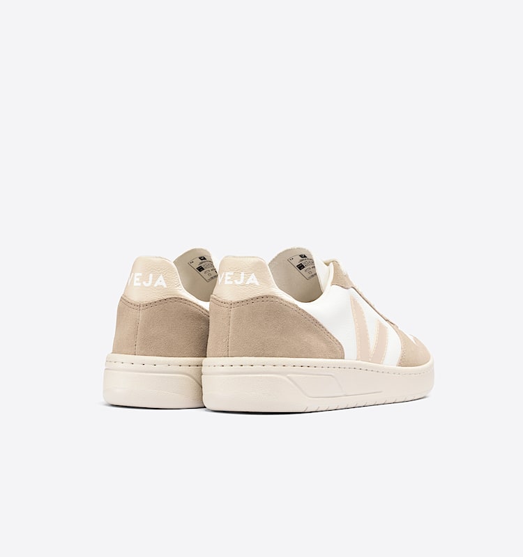 veja sneakers v-10 couro branco VX0503123 Back view