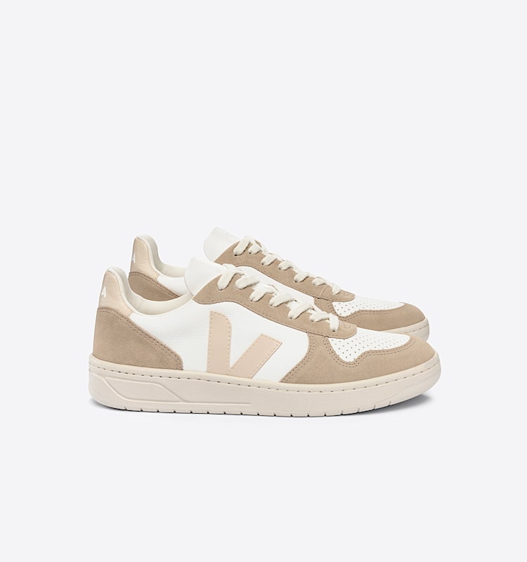 veja sneakers v-10 couro branco VX0503123 Lateral view