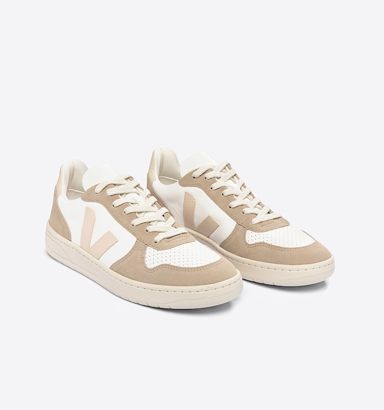 veja sneakers v-10 couro branco VX0503123 Top view