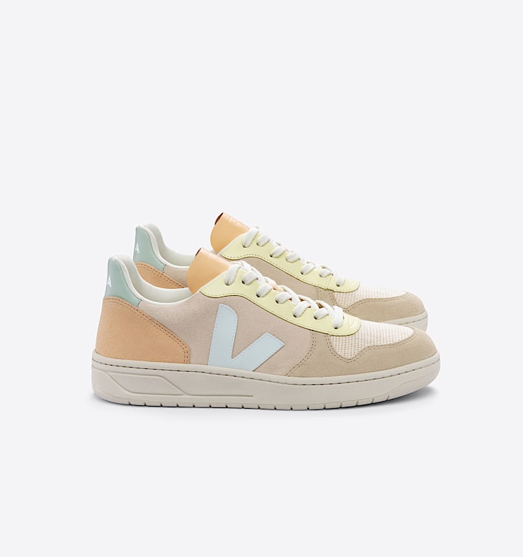 veja sneakers v-10 suede multicolor VX0303135 Lateral view
