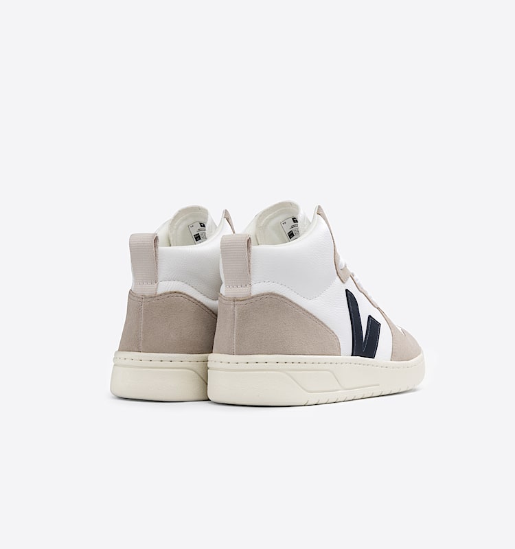 veja baskets v-15 cuir blanc VQ0503116 Back view