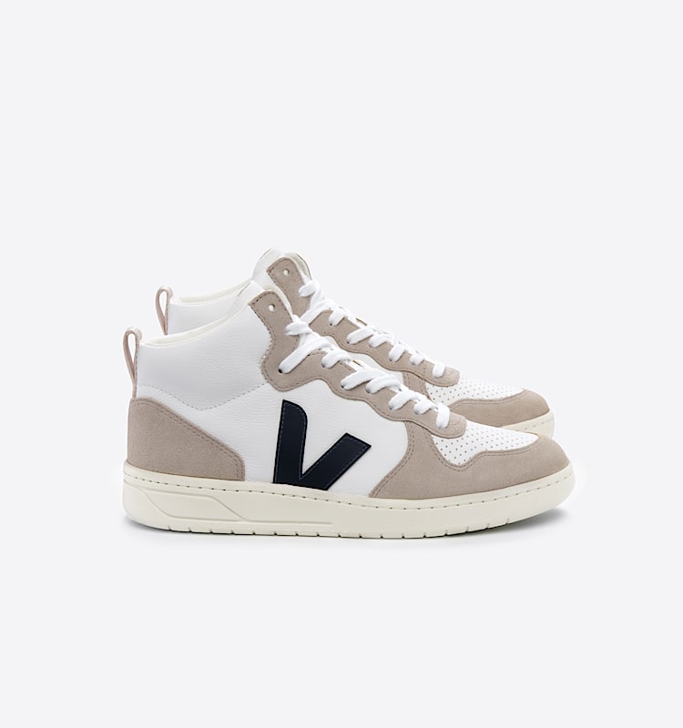 veja sneakers v-15 皮革 白色 VQ0503116 Lateral view