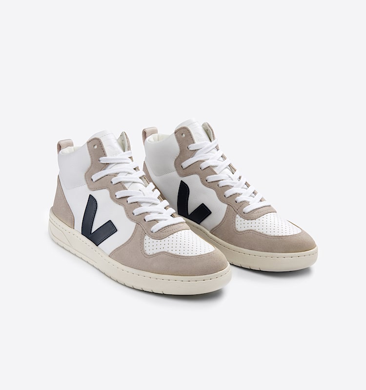 veja sneakers v-15 皮革 白色 VQ0503116 Top view