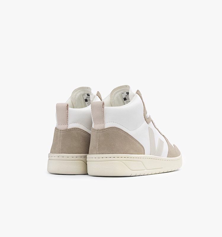 veja baskets v-15 cuir blanc VQ0503109 Back view