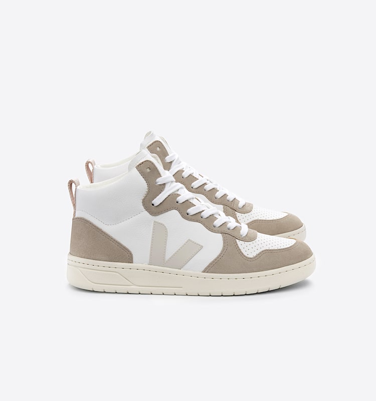 veja baskets v-15 cuir blanc VQ0503109 Lateral view