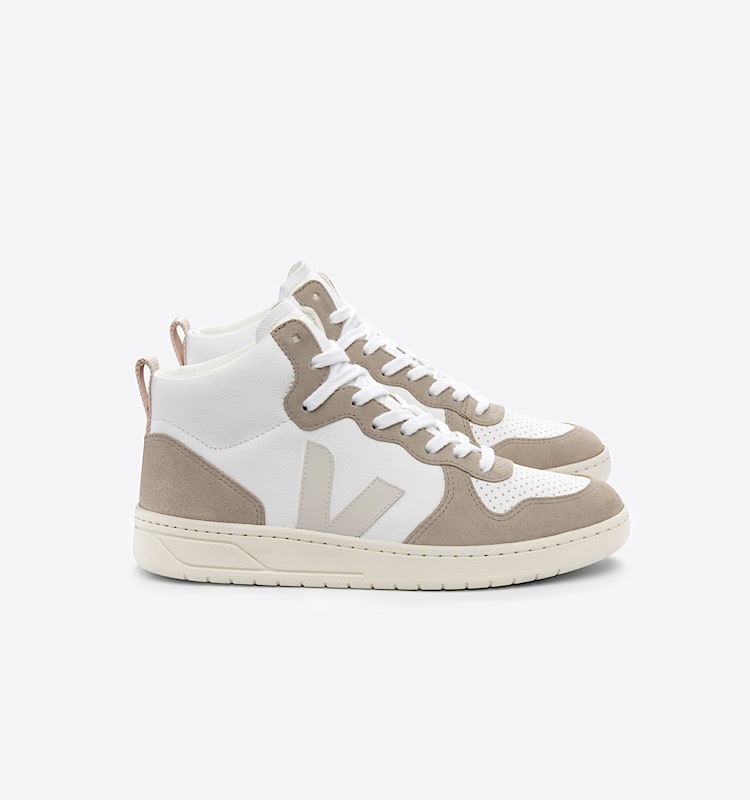veja sneakers v-15 皮革 白色 VQ0503109 Lateral view