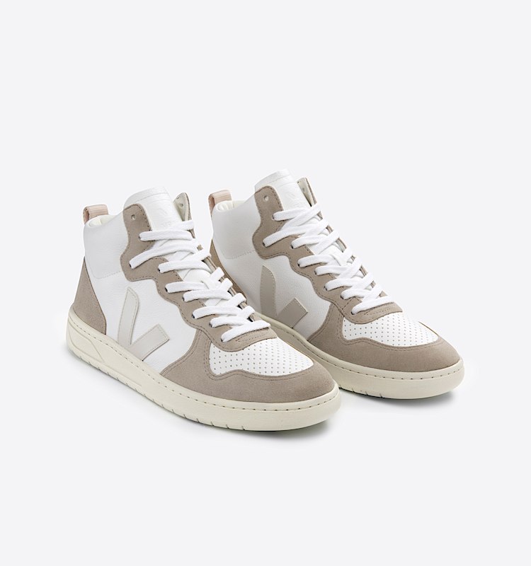 veja baskets v-15 cuir blanc VQ0503109 Top view