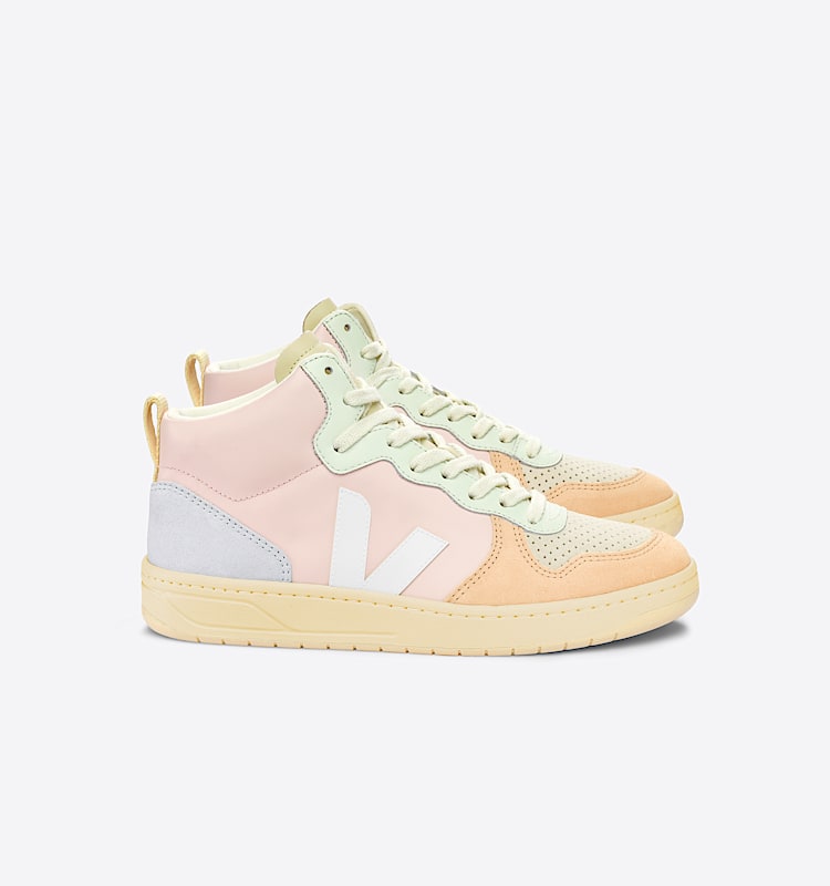 veja sneakers v-15 leather multicolor VQ0203142 Lateral view