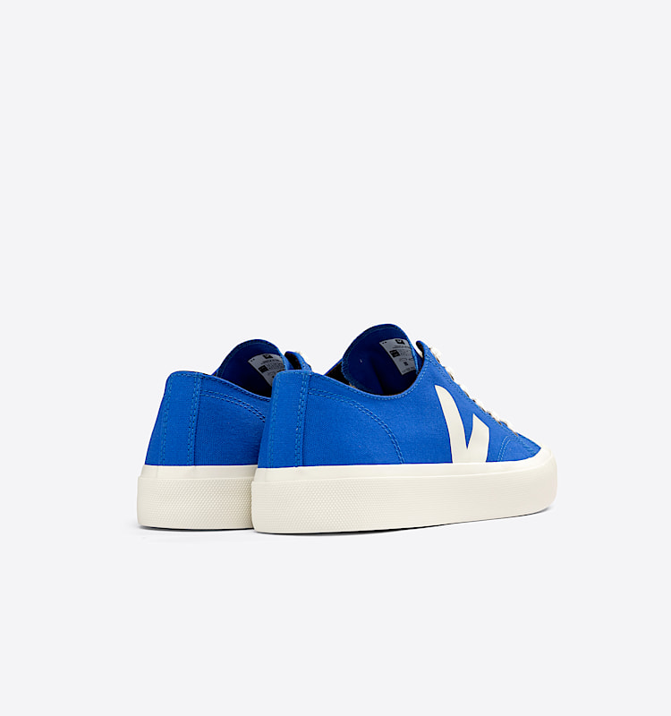 veja sneakers wata-ii-low 有机棉 蓝色 PL0103166 Back view