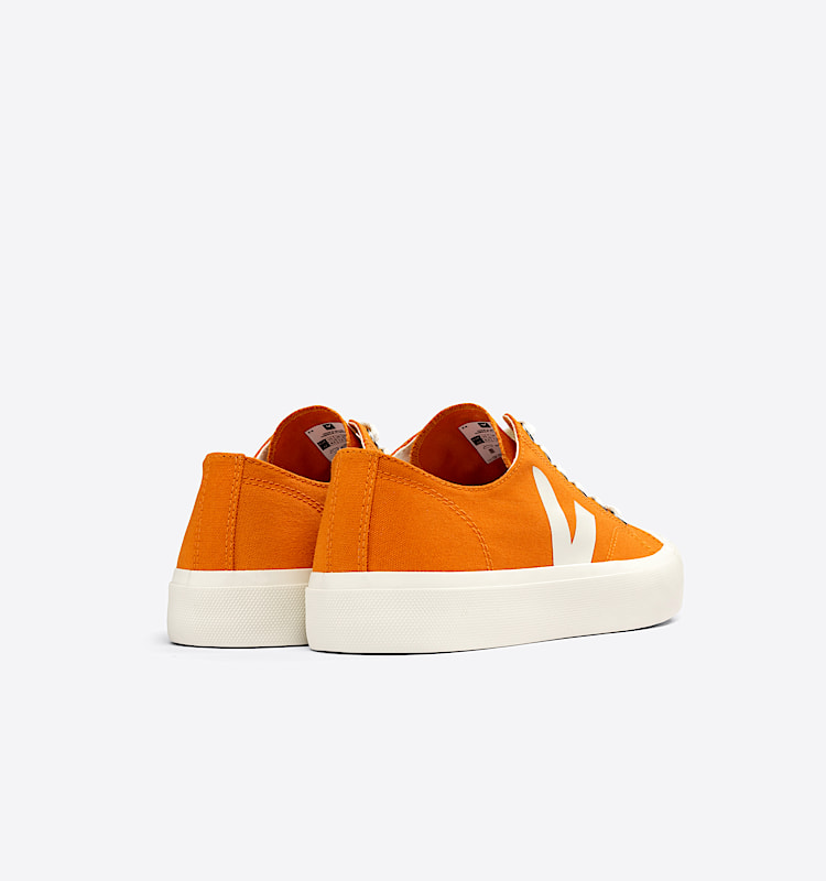 veja sneakers wata-ii-low cotone-biologico arancione PL0103175 Back view