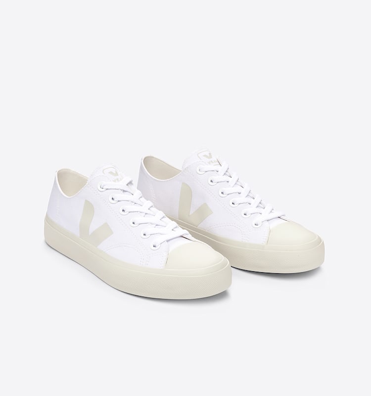 veja sneakers wata-ii-low 有机棉 白色 PL0101401 Top view