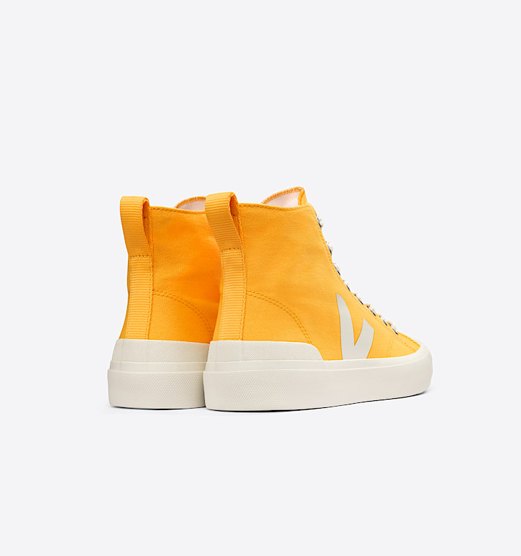 veja sneakers wata-ii 有机棉 黄色 PA0103167 Back view
