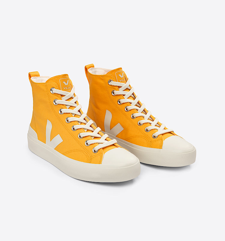 veja baskets wata-ii coton-biologique jaune PA0103167 Top view