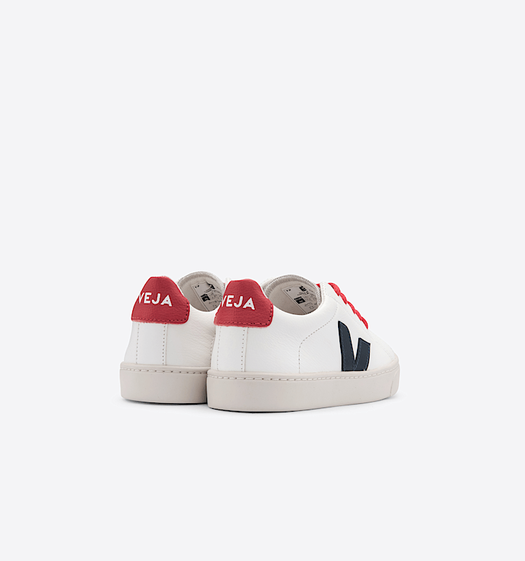 veja baskets small-esplar-laces cuir blanc RS0512734 Back view