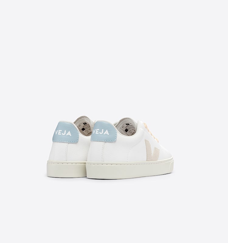 veja sapatilhas small-esplar-laces couro branco RS0502994 Back view