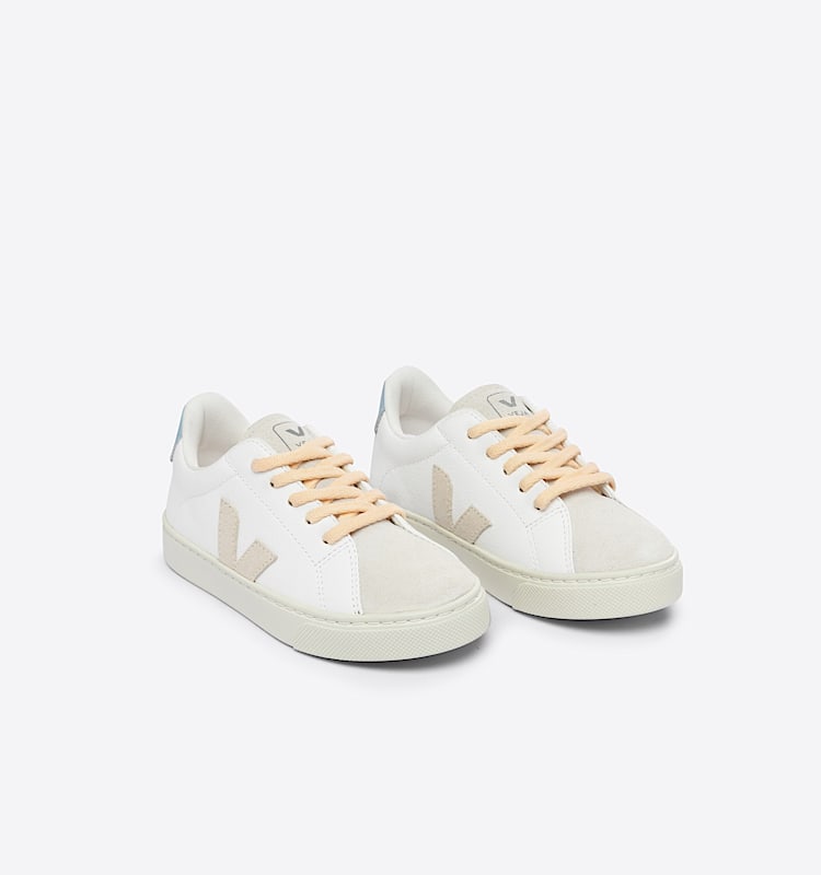 veja baskets small-esplar-laces cuir blanc RS0502994 Top view