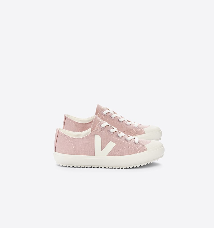 veja zapatillas small-flip-el algodón-orgánico rosa FL0103249 Lateral view
