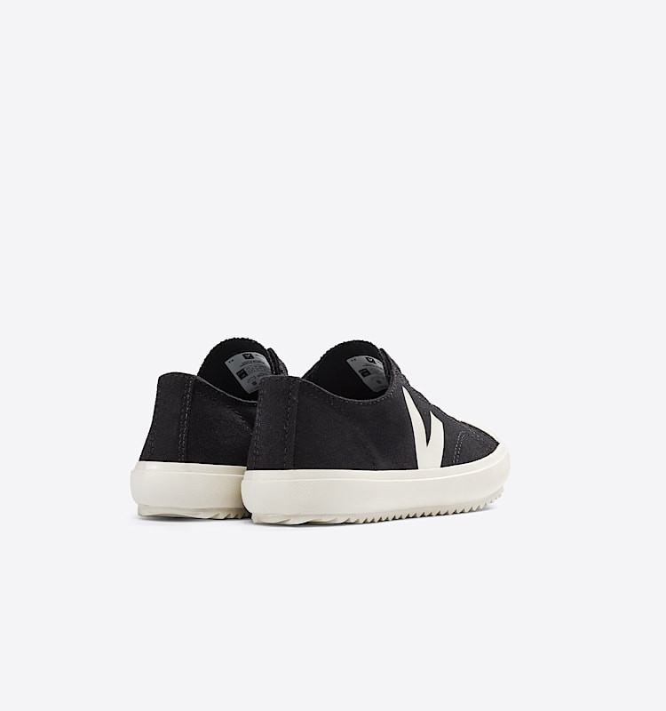 veja zapatillas small-flip-el algodón-orgánico negro FL0101397 Back view