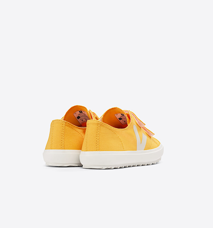 veja baskets small-ollie coton-biologique jaune OV0103167 Back view