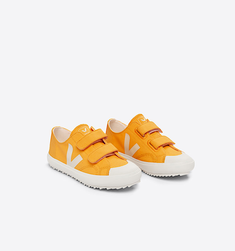 veja baskets small-ollie coton-biologique jaune OV0103167 Top view