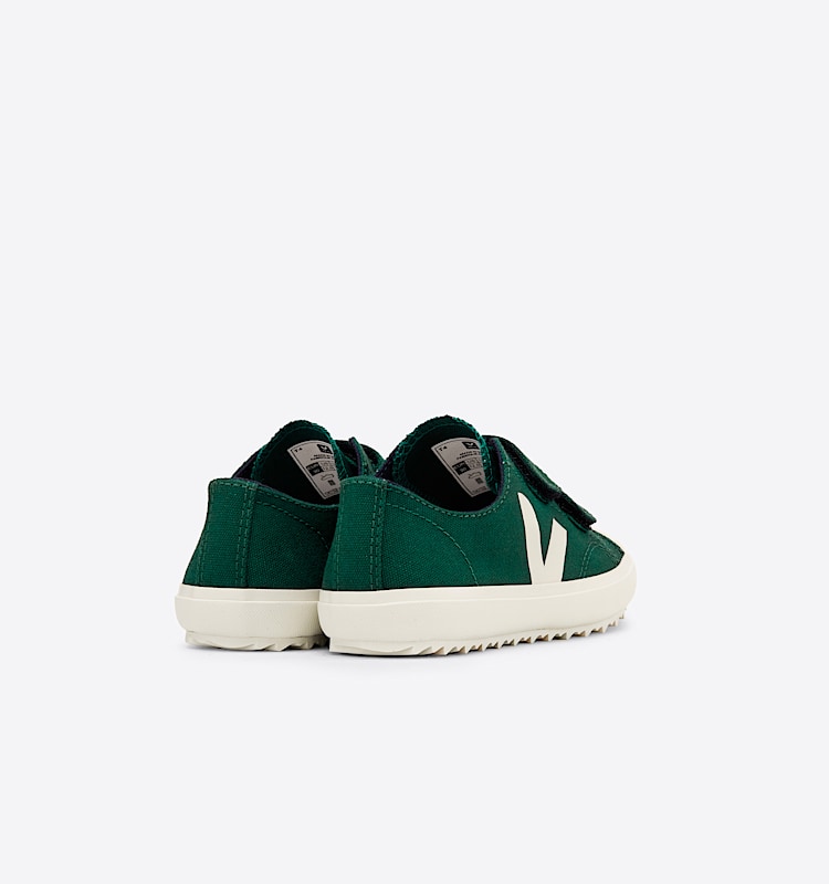 veja baskets small-ollie coton-biologique vert OV0102836 Back view