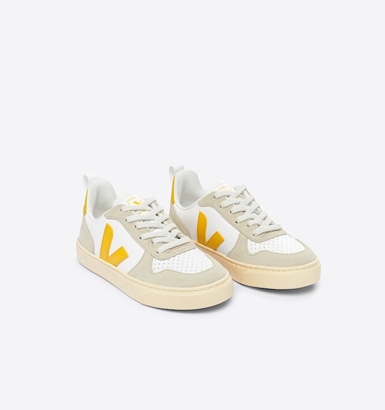 veja baskets small-v-10-laces cuir blanc CX0503246 Top view