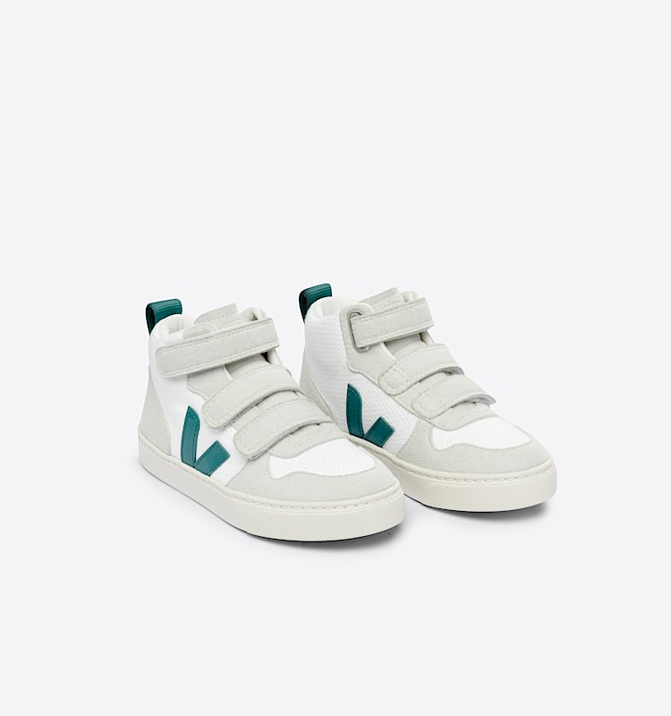 veja sneakers small-v-10-mid 回收再利用 白色 DV1703231 Top view