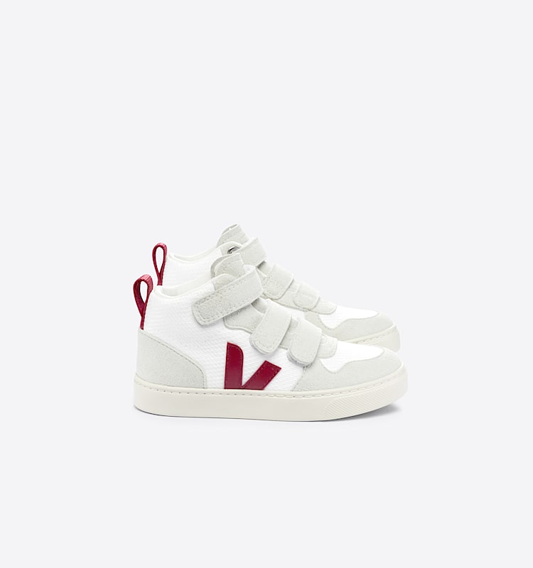 veja sneakers small-v-10-mid 回收再利用 白色 DV1703244 Lateral view