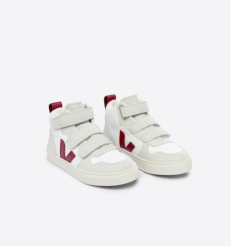 veja sneakers small-v-10-mid reciclado blanco DV1703244 Top view