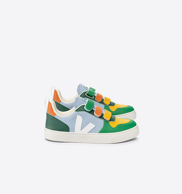 veja sapatilhas small-v-10 camurça multicolor CV0303266 Lateral view