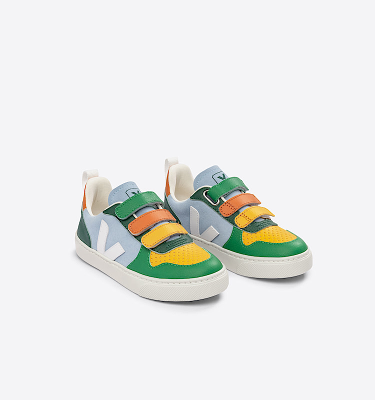 veja sapatilhas small-v-10 camurça multicolor CV0303266 Top view