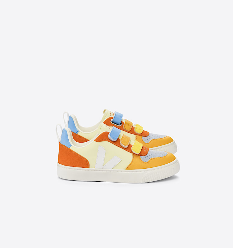 veja sapatilhas small-v-10 couro multicolor CV0503271 Lateral view
