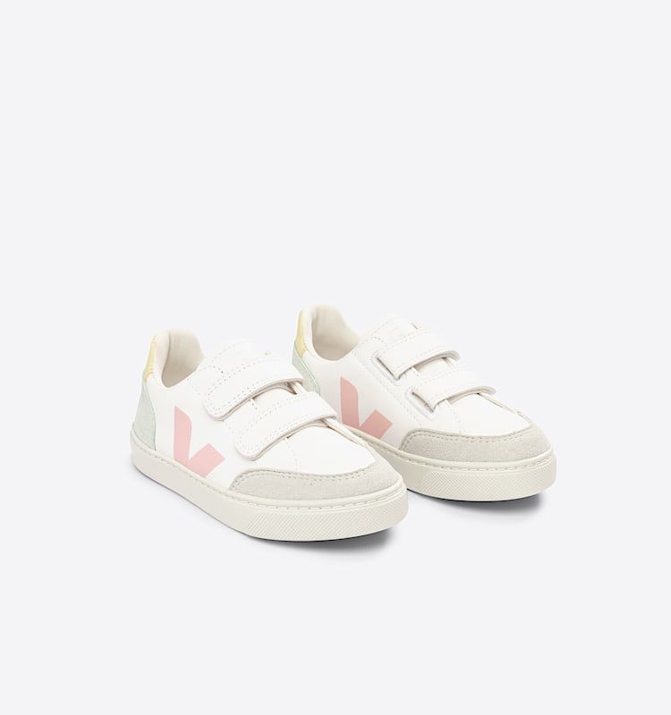 veja baskets small-v-12 cuir blanc XV0503219 Top view