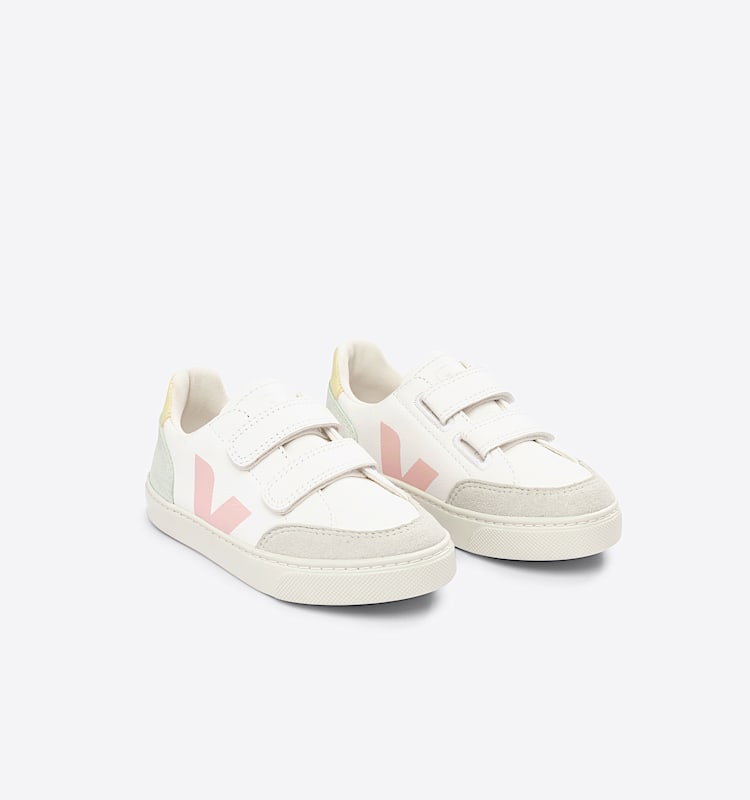 veja sneakers small-v-12 皮革 白色 XV0503219 Top view
