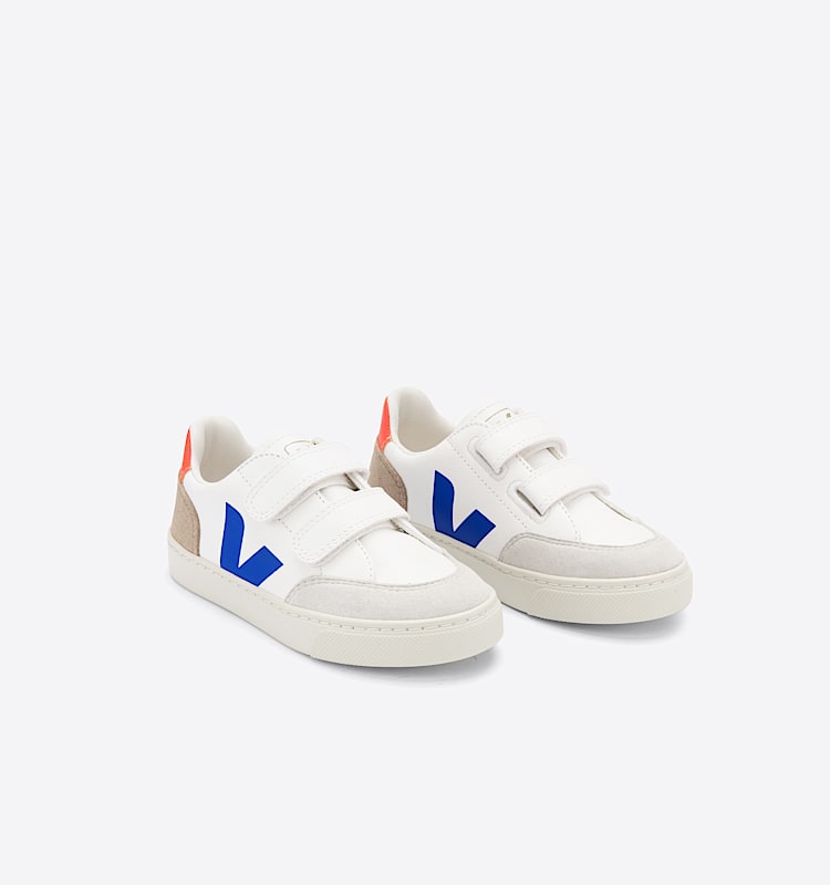 veja baskets small-v-12 cuir blanc XV0503013 Top view